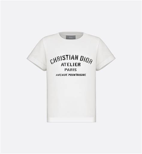 tee shirt blanc dior|christian dior ladies t shirt.